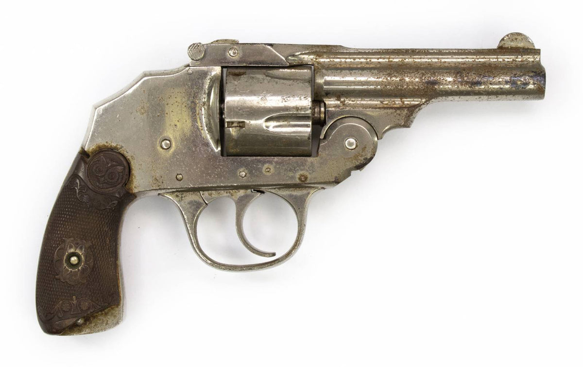 IVER JOHNSON TOPBREAK 38 S&W 3.25BARREL CHROME2778