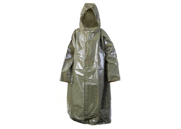 Czech Vinyl Poncho Olive Drab Green - 4-Pack