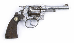 COLT POLICE SPECIAL .32 POLICE 3RD ISSUE 4" BARREL SQUARE BUTT NICKEL