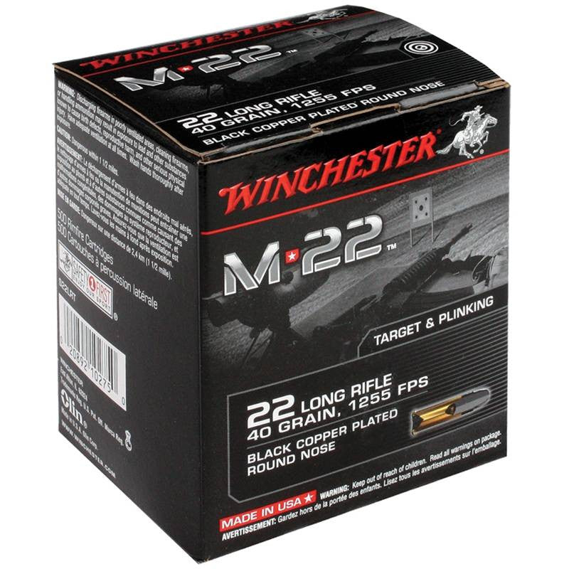Winchester S22LRT M-22 .22 LR LRN 40gr 2000rds