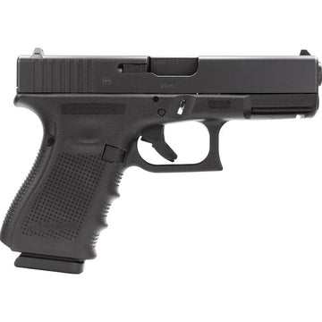 Glock PG1950203 G19 Gen 4 9mm Luger 4.01 15+1 Black Interchangeable Backstrap Grip Rough Textured Frame