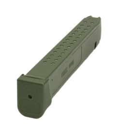 Glock Compatible 9mm 33rd OD GREEN Reinforced Steel Lined Polymer Magazine