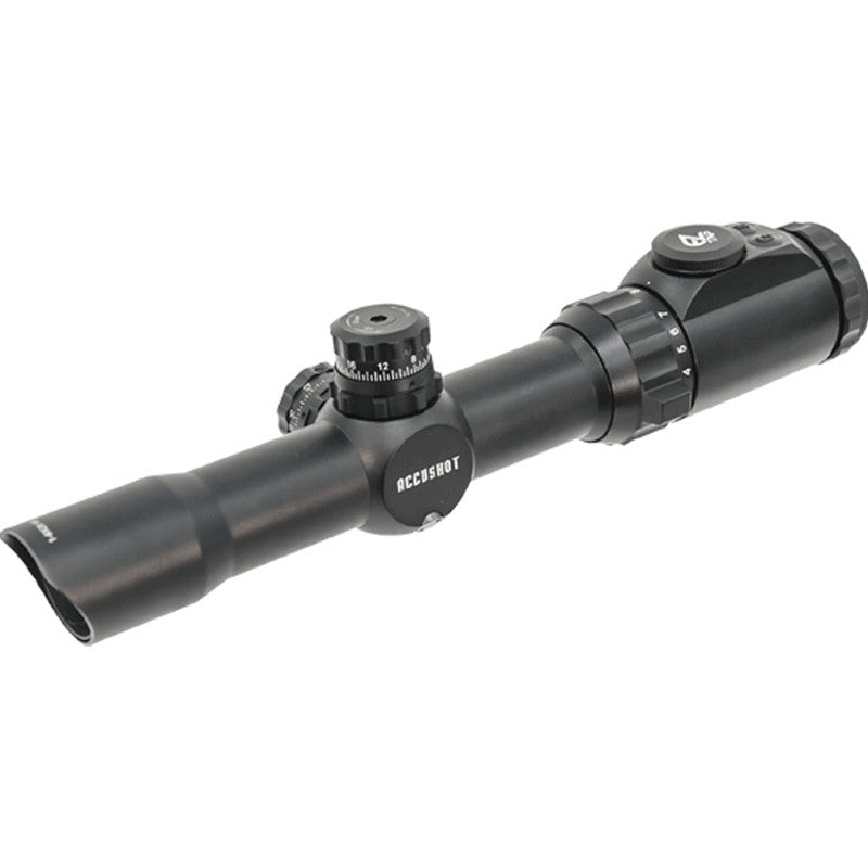 UTG 1-8X28 30mm CQB/MRC Scope 36-color Mil-dot QD Rings