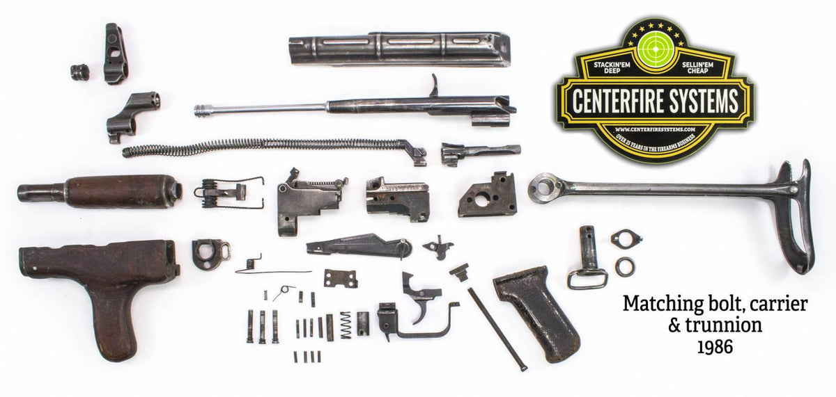 Romanian Model 65 AKM-47 7.62x39 Underfolder Parts Kit - Numbers Matching - Good Bluing - Year 1986