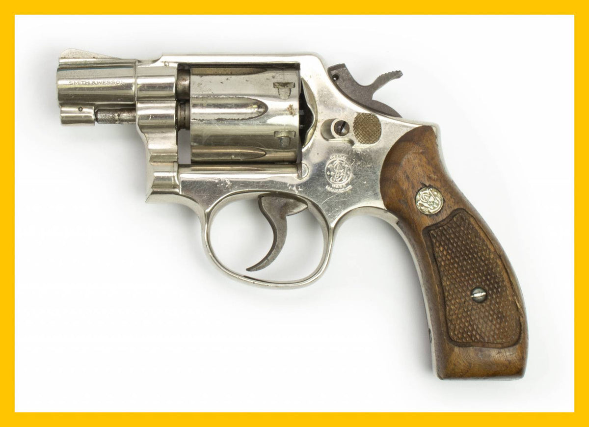 S&W 10-7 38 Special 2 Barrel Nickel Round Butt Revolver