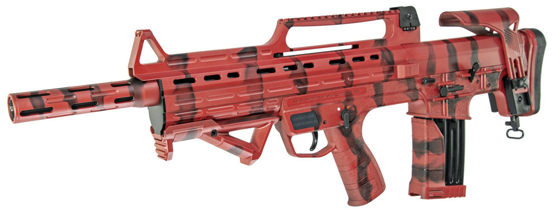 Garaysar FEAR104 12 Gauge Bullpup Stock Shotgun Red and Black Camo