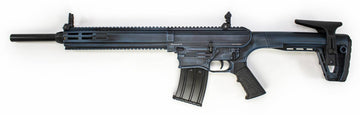 Armelegant 12ga Semi Automatic AR Style Shotgun - Battle-Worn Titanium Blue