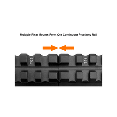 UTG Super Slim Picatinny Riser Mount, 0.75 Height, 13 Slots