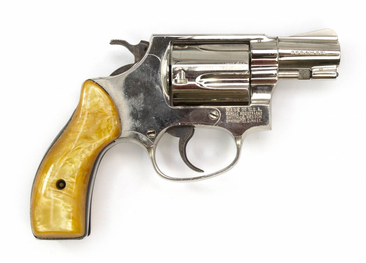 S&W 36 Revolver, .38 Special, 2 Barrel, Nickel VG