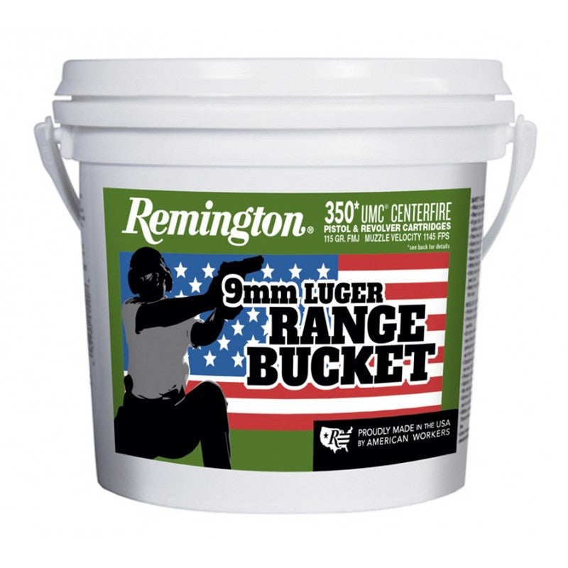 UMC 9mm 350rds RANGE BUCKET MC 115GR 9mm Luger