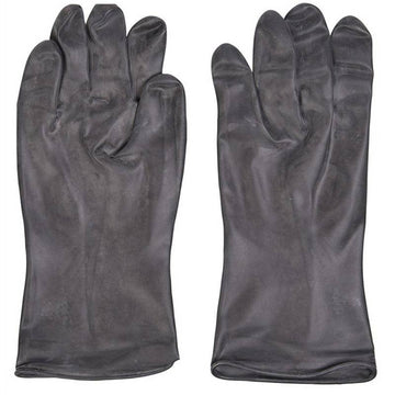 Belgian Black Rubber Gloves (Like New) - Medium