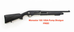 Buy THIS SDS Imports 12 Gauge TAC-12 Semi-Auto Shotgun and get this Monastor 103 12GA Pump Shotgun FOR FREE