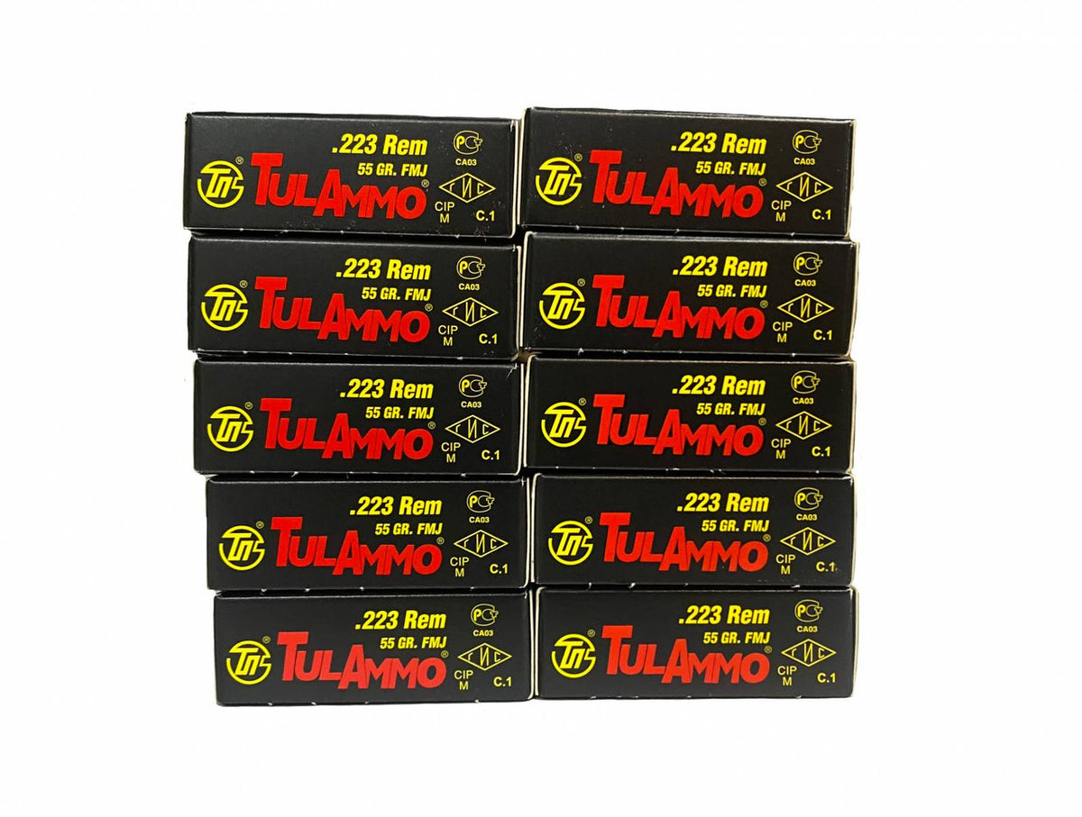 TulAmmo .223 55gr FMJ 200rd Quick Pack