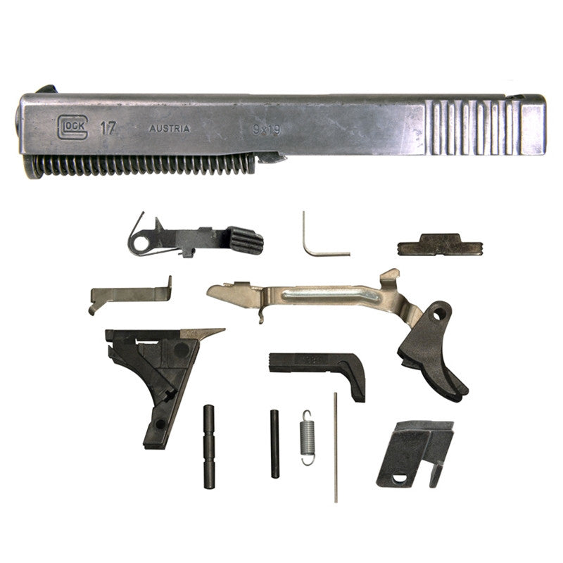 Factory GLOCK 17 Gen 1 9x19 (9mm) Cal. Complete* Slide Upper and Lower Parts Build Kit