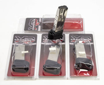 4 NEW SPRINGFIELD ARMORY XD, 40 S&W 12RD MAGS W/SLEEVE