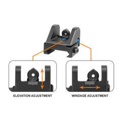 UTG Sub-compact Rear Sight for Shotguns and .22 Rifles
