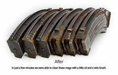 Original Romanian Military AK-47 30rd Steel Magazine - 6 Pack