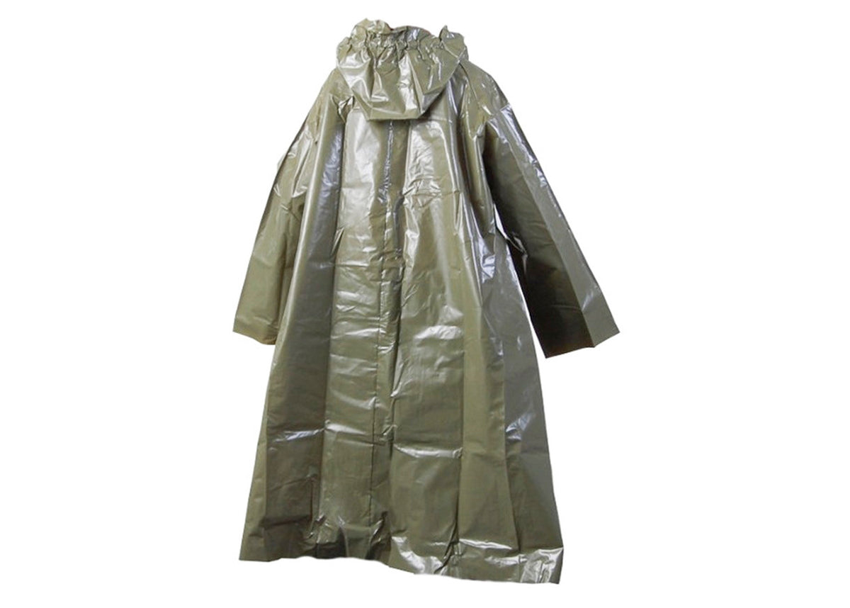 Czech Vinyl Poncho Olive Drab Green - 4-Pack