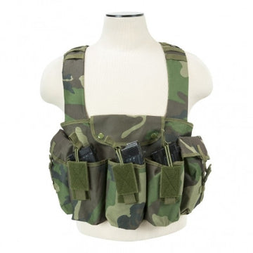 AK CHEST RIG WOODLAND CAMO
