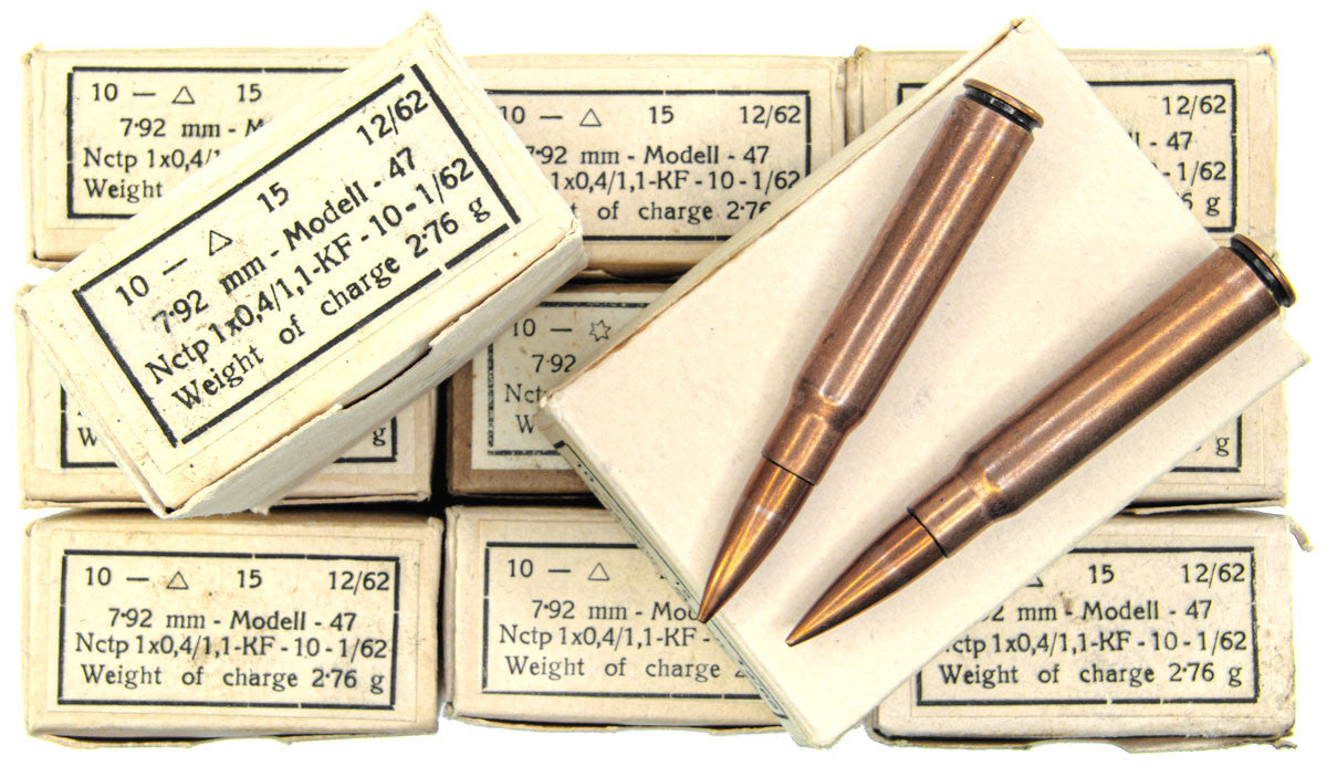 Czech 8mm Mauser M47 180GR FMJ 150rds Surplus Ammunition
