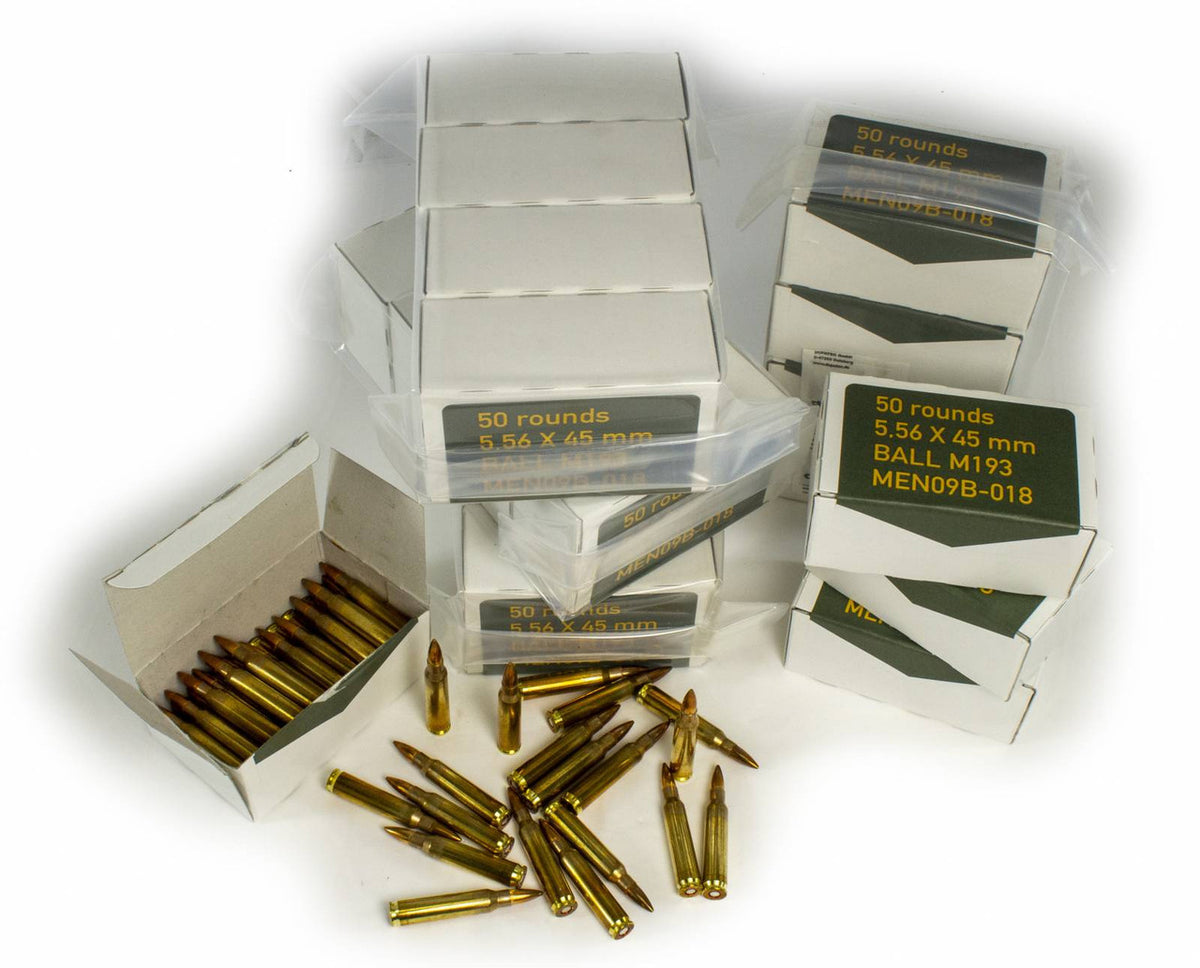 2009 Production German MEN Defense M193 5.56mm Ammo - 200rd Box