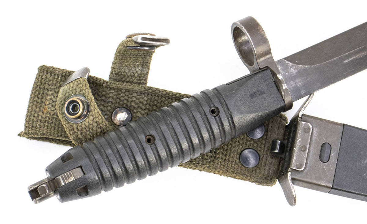 G3 Bayonet w/Scabbard, 13 Groove - Good