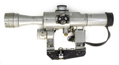 SVD Dragunov Scope 4x24 POSP - 1000m Range Finding Reticule Calibrated For 1.7m Height - Red Illuminated Reticle 8211