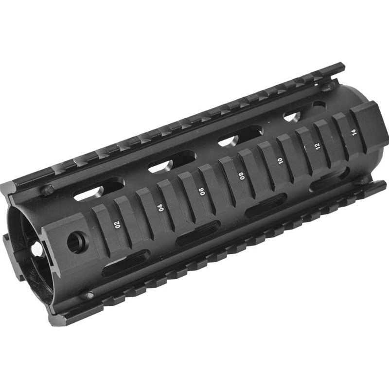 UTG Pro MTU001 Pro Quad Rail Carbine AR-15 Black Hardcoat Anodized Aluminum Picatinny