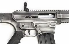 Armelegant 12ga Semi Automatic AR Style Shotgun - Battle-Worn Silver