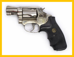 S&W 36 .38SPL 2" BBL NICKEL FIXED SIGHT SQUARE BUTT WITH TRIMMED HAMMER