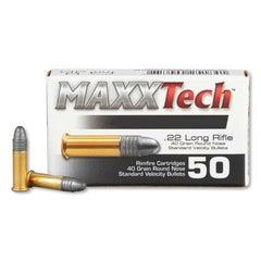 MaxxTech .22LR 40gr Lead Round Nose - 1500rd Case