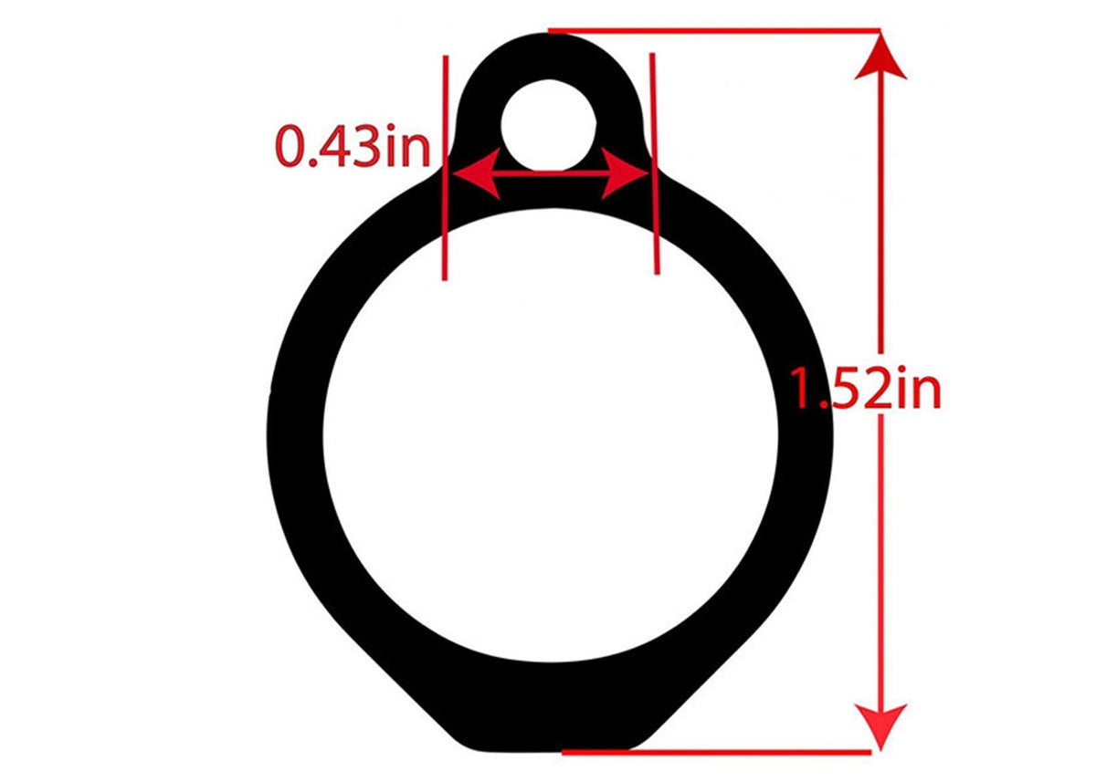 TacFire Low Profile Micro Gas Block 0.936 Diameter Bull Barrel 5.56/223 & 308 Black Hardcoat Anodized Aluminum