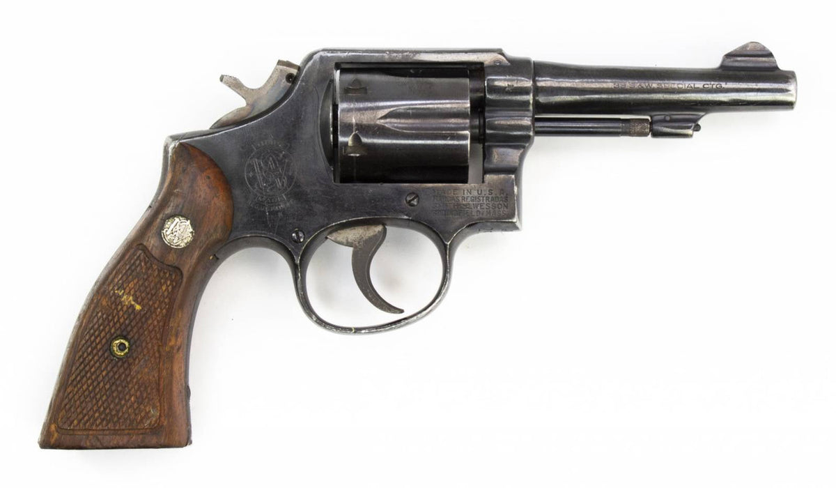 S&W 10-5 38 SPECIAL 4 BARREL SQUARE BUTT BLUED REVOLVER1828