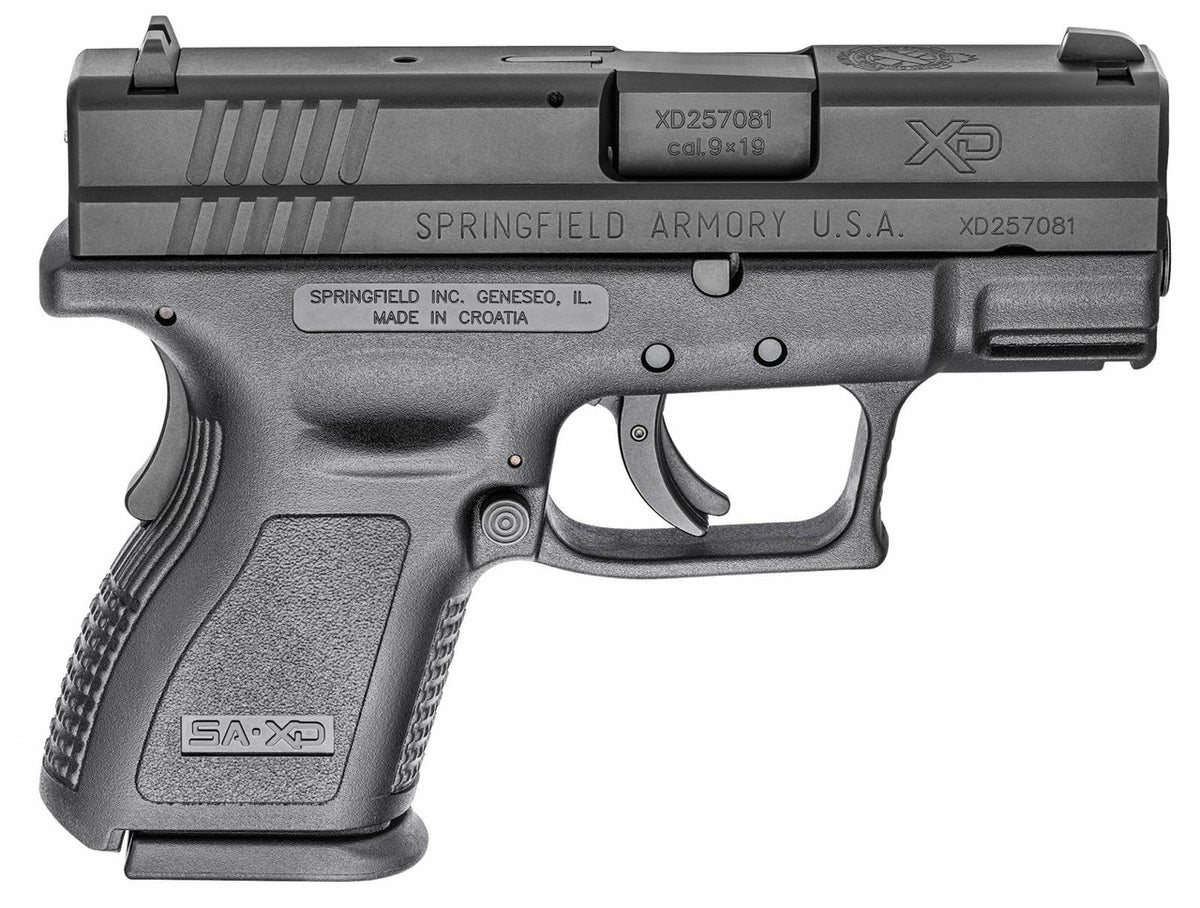 Springfield Armory XDD9801HC XD Defender Sub-Compact 9mm Luger 3 13+1 Black Black Polymer Grip