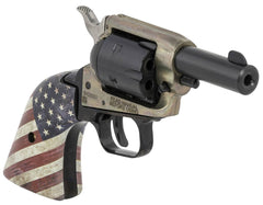 Heritage Mfg BK22CH2USFLAG Barkeep 22 LR 6rd 2 Black Oxide Barrel & Cylinder Simulated Case Hardened Steel Frame with American Flag Polymer Grip