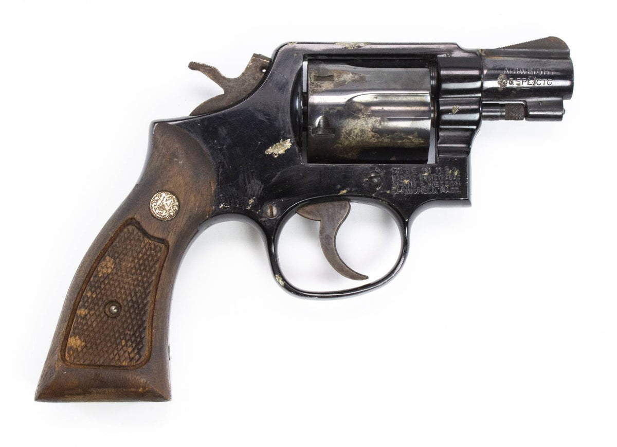 S&W 12-3 AIRWEIGHT .38SPL 2" BARREL BLUE SQUARE BUTT - FAIR
