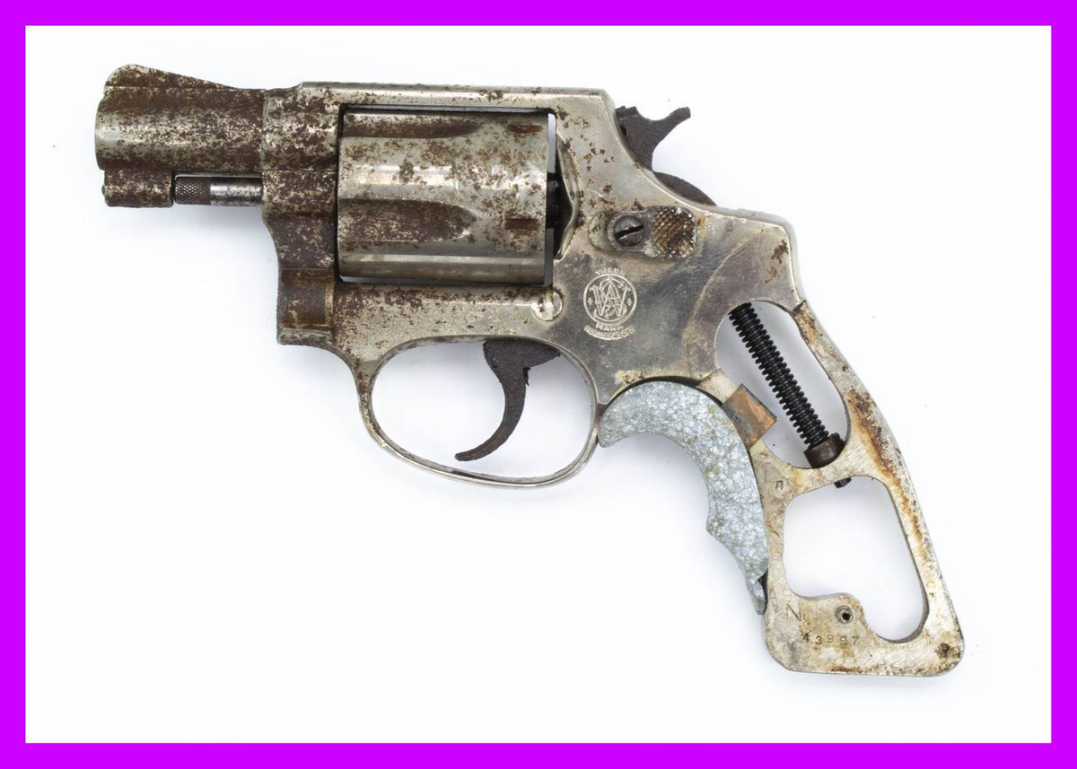 S&W 36 Revolver, .38 Special, 2" Barrel, Fixed Sight, Nickel