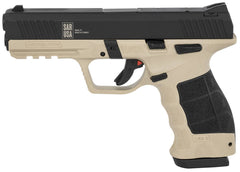 Sar USA SAR9METESABL SAR9 Mete Safari 9mm Luger 4.50 17+1 (2) Mete Safari Black Steel Slide Black Interchangeable Backstrap Grip