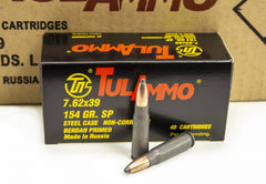 TulAmmo 7.62x39mm 154gr Soft Point Russian Mfg. 1000rds