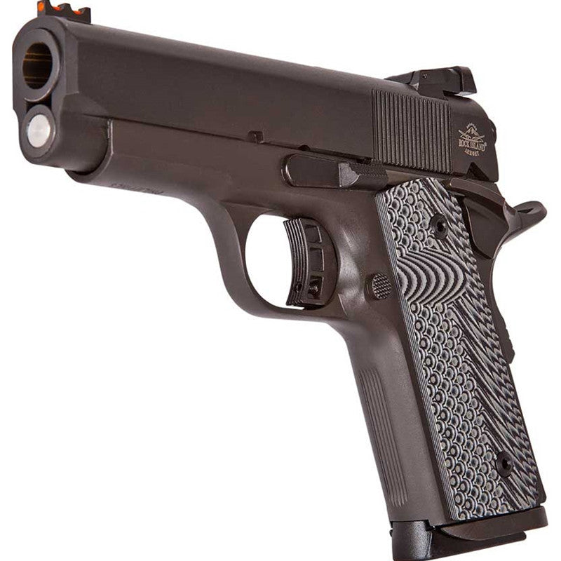 Rock Island 45 ACP 3.50 7+1 51479 Rock Ultra CS Black Parkerized Gray G10 Grip