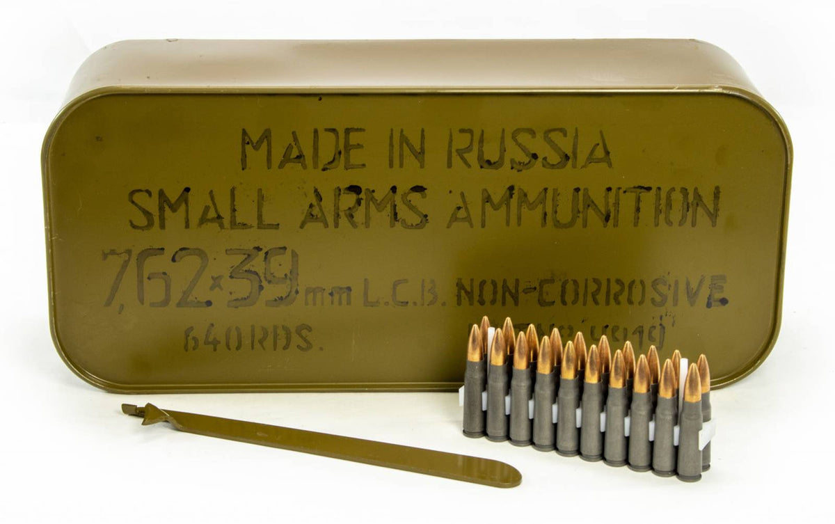 Tulammo 7.62x39mm 122 GR FMJ - 640rd Tin