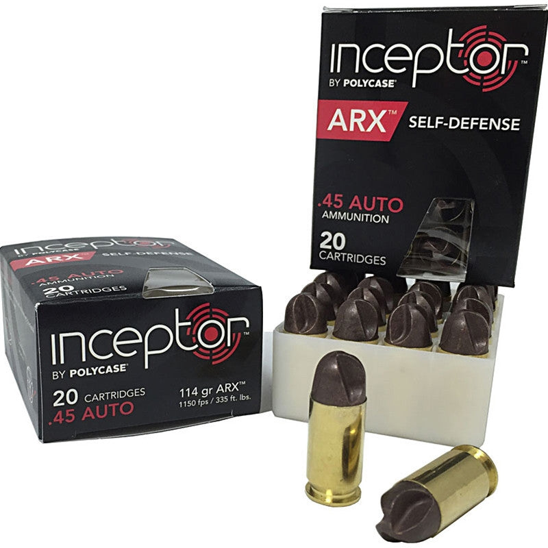 .45 ACP Inceptor 118gr ARX Self-defense - 20rds