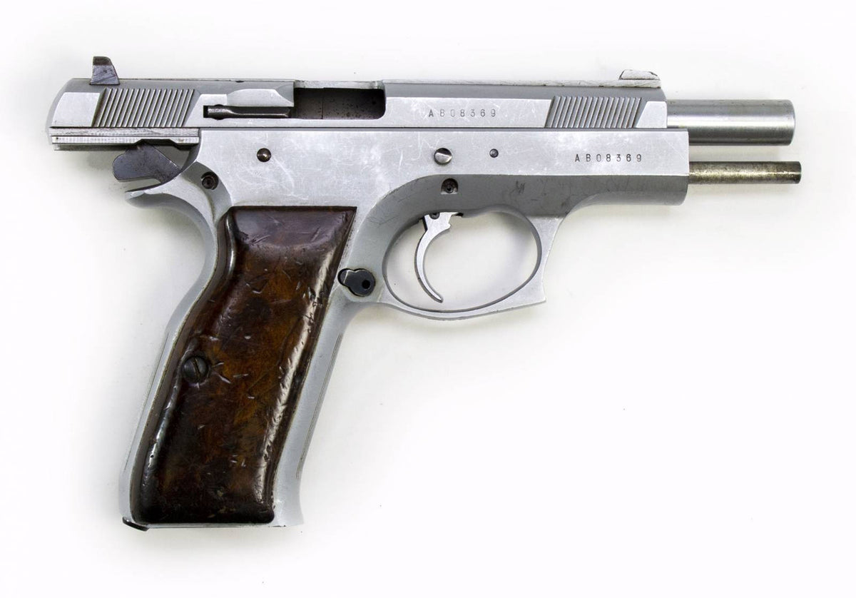 Tanfoglio Mossad 9mm Caliber Brushed Steel Pistol