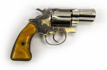 COLT DETECTIVE SPECIAL 3rd ISSUE 38 SPECIAL 2 BARREL NICKLE PLATED REVOLVER-USED7678