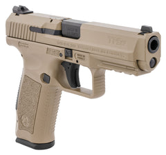 Century Arms Canik HG4865DN TP9SF  9mm Luger 4.46 18+1 Flat Dark Earth Cerakote Black Interchangeable Backstrap Grip