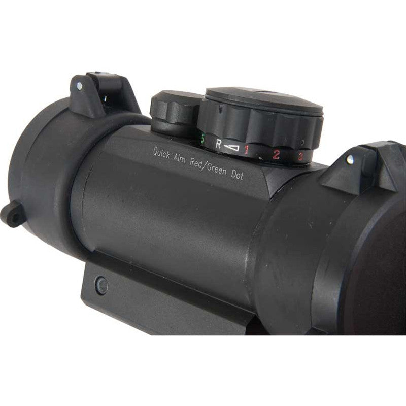 UTG SCP-RD40RGW-A CQB Dot Sight  1x 30mm 4 MOA Dual Illuminated Red/Green Dot Black