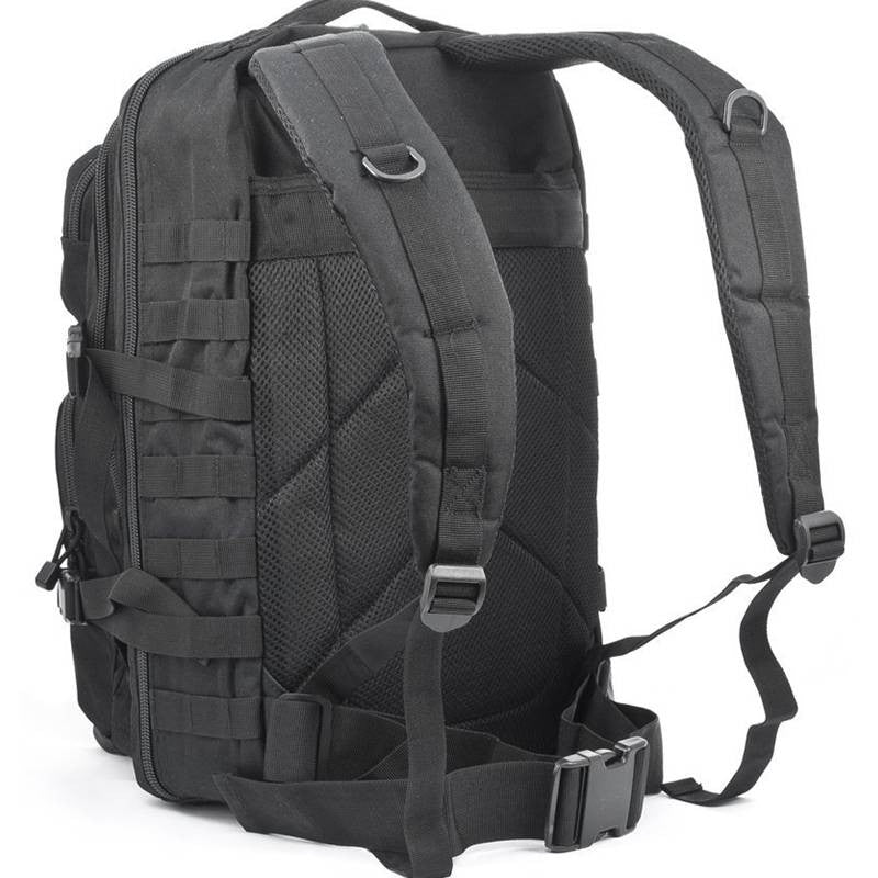 Mil-Tec Black Assault Tactical Backpack - Large