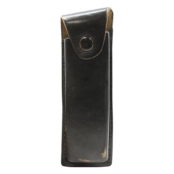 German Military Police Magazine Pouch Walther P5 Leather Black - Used