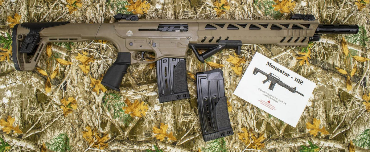 Monastor 102 12GA Desert Tan Semi-Auto Shotgun