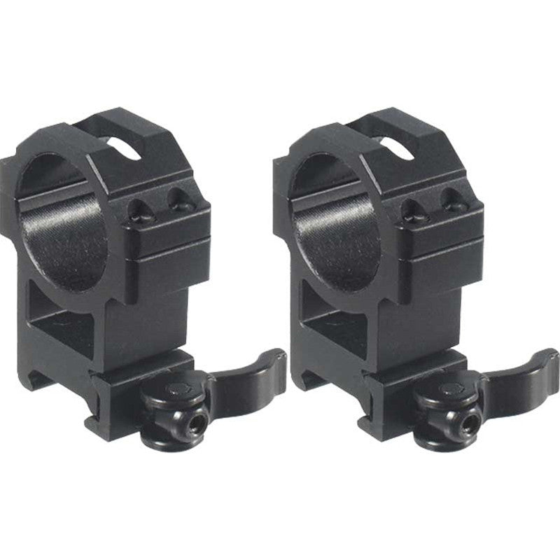UTG RQ2W3224 Hi Pro Rings  Picatinny/Weaver 30mm High Black Matte Anodized